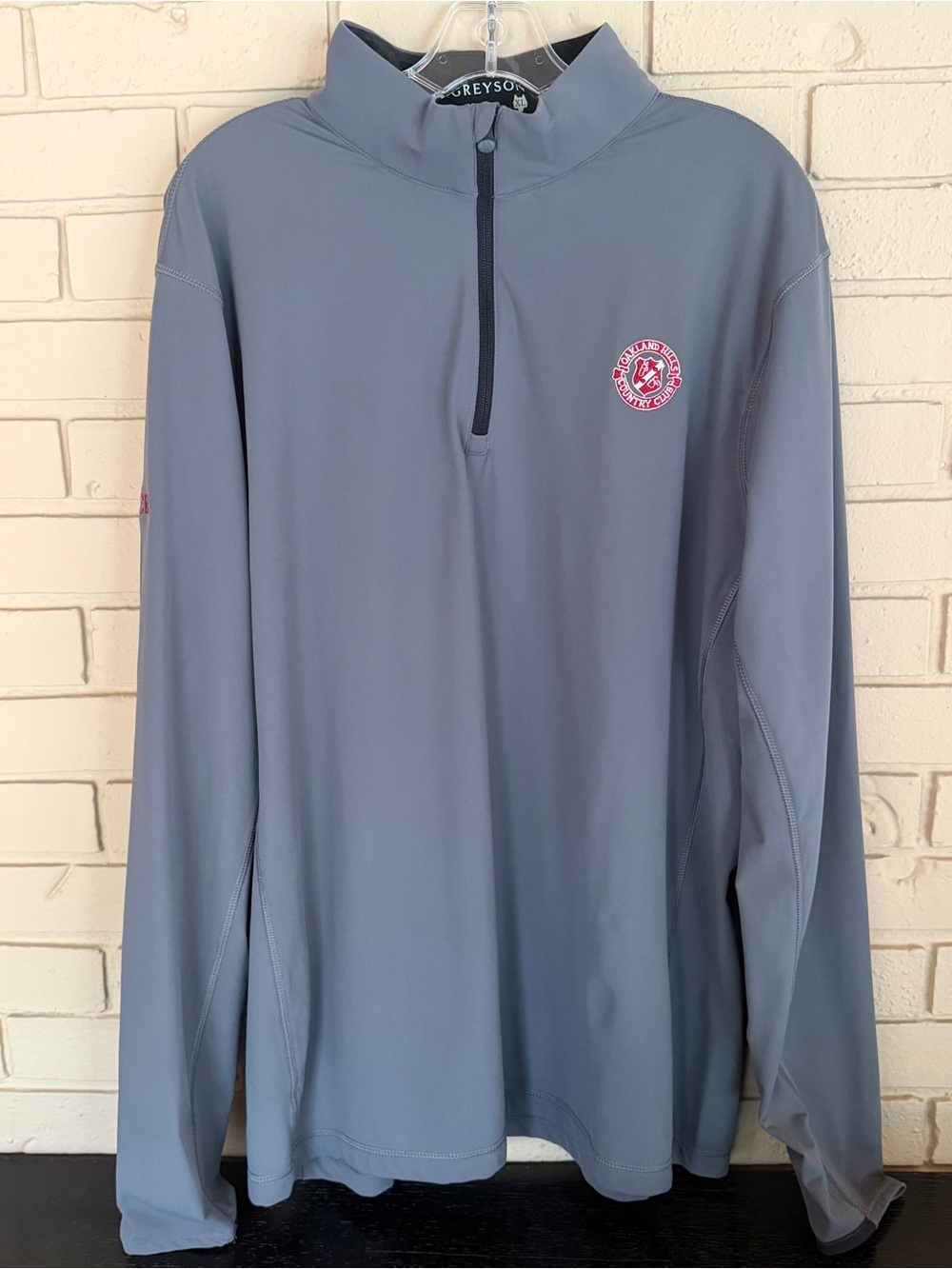 Greyson Mens Quarter 1/4 Zip Pullover Shirt Oakland Hills Country Club Golf XL